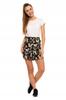 Women' Shorts Elastic Waist Viscose Loose Classic Flowers Moraj