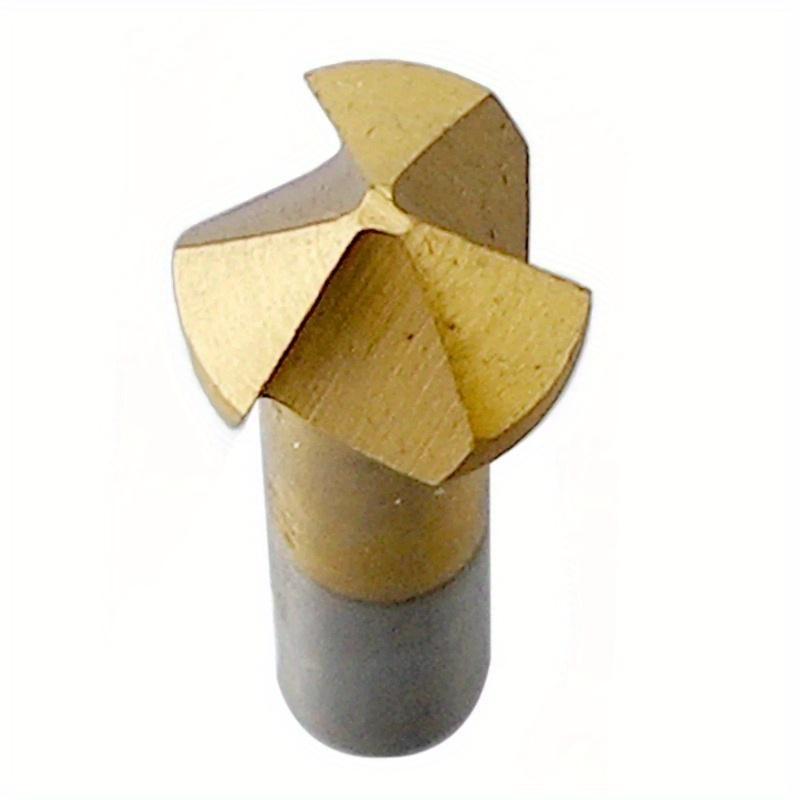 6 шт./набор Фрезерный инструмент для снятия фаски Зенковка Набор сверл Металл Дерево 3 канавки 90 градусов Быстрорежущая сталь с титановым покрытием Зачистка отверстий