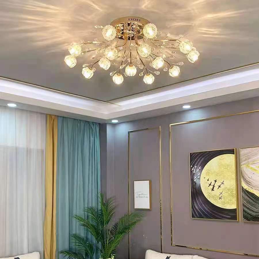 Современные хрустальные потолочные светильники, светодиодные светильники для коридора, потолочные светильники для гостиной, кухни, золотые светильники для спальни, lampara светодиодные techo