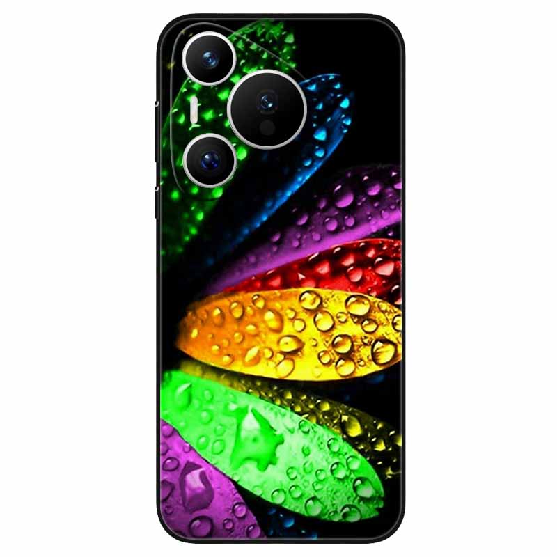 Чехол для Huawei Pura 70 / Pura70 Pro Мягкий Силикон Модный Мраморный Ударопрочный Чехол для Huawei Pura 70 Ultra P 70 Pro+ TPU Чехол