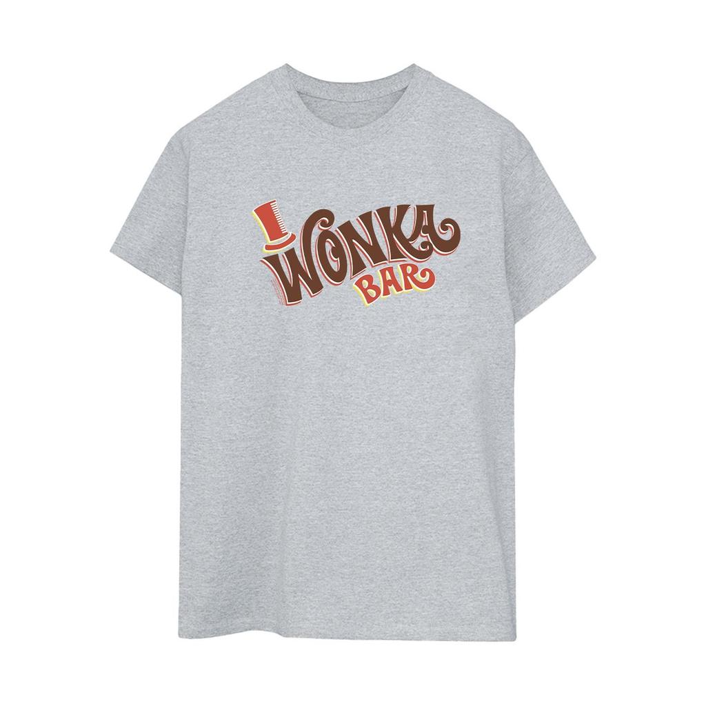 Willy Wonka Womens/Ladies Bar Logo Cotton Boyfriend T-Shirt