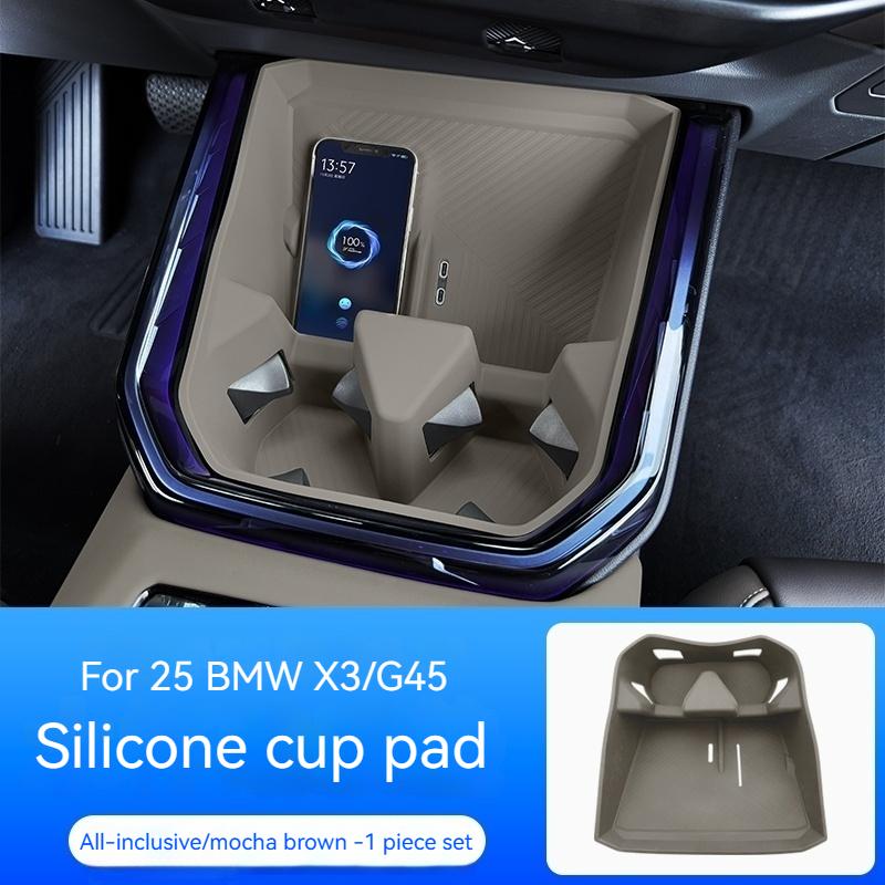 For BMW X3 G45 2025+ Silicone Wireless Charging Pad Non-Slip Mat Dust-Proof Charger Protect Cover Mat Car Interior Accessories