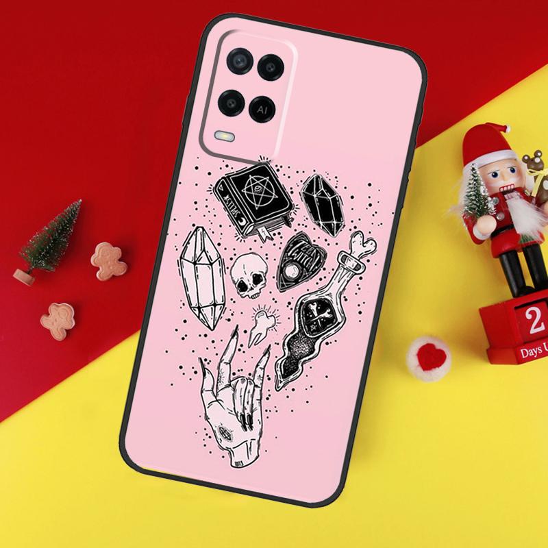 Чехол с пентаграммой для колдовства и оккультизма для Oppo A94 A74 A54 A60 A40 A80 A16 A76 A96 A98 A58 A78 A18 A38 A57 A17 A15 A5 A6 Pro