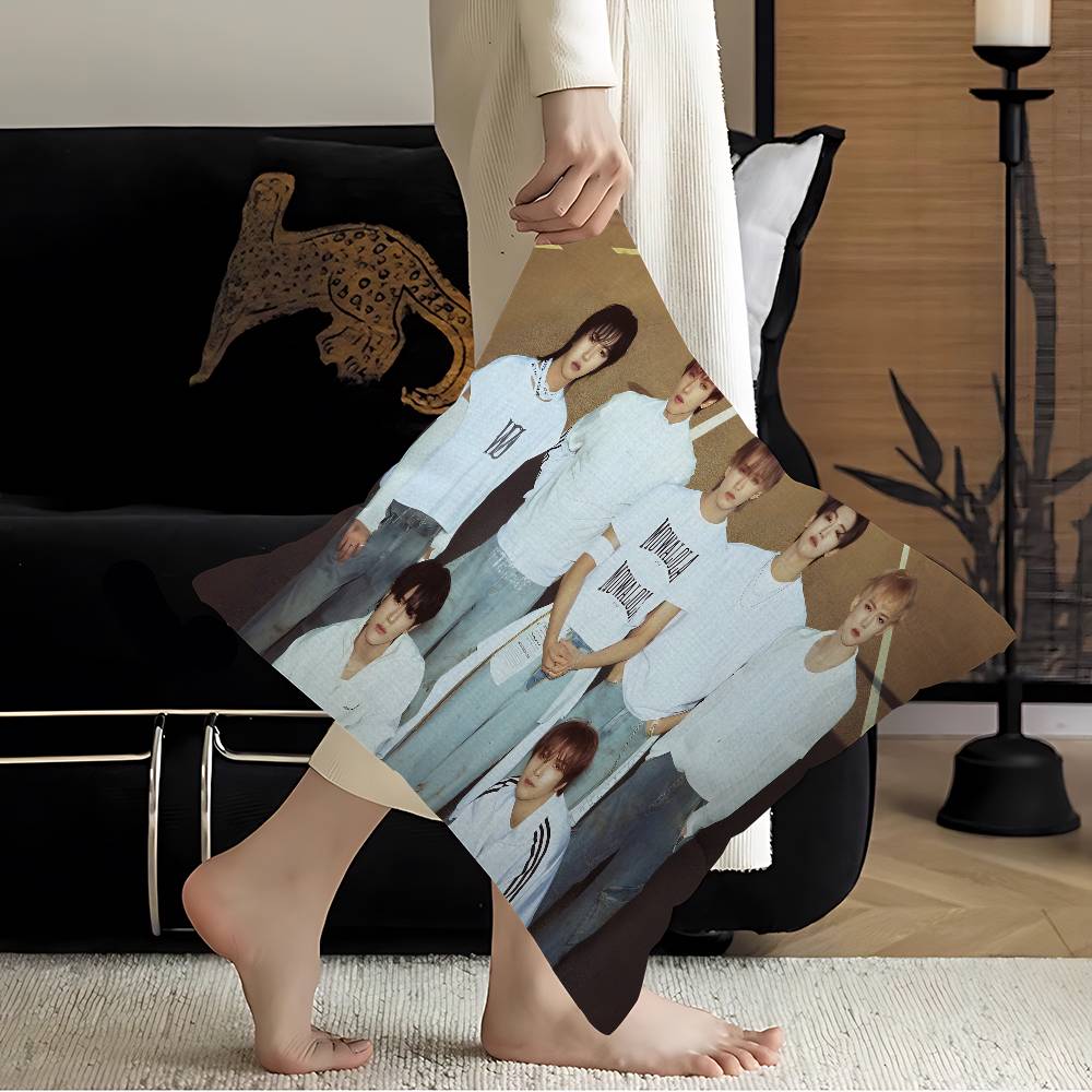 Kpop Style N-Nct 127 Cushion Cover Pillow Cover Decor Pillowcase Printed Cushion Case For Couch