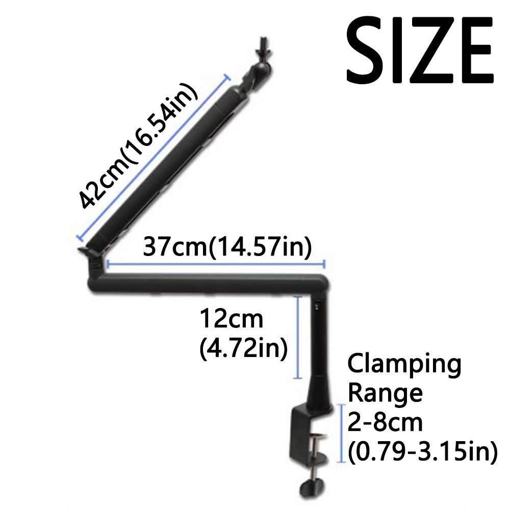 Universal Recording Microphone Holder 360° Rotating Microphone Clamp Microphone Stand  Desk Mount