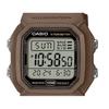 Casio Цифровые коричневые кварцевые мужские часы с двойным ремешком из смолы W-800H-5AV 100M