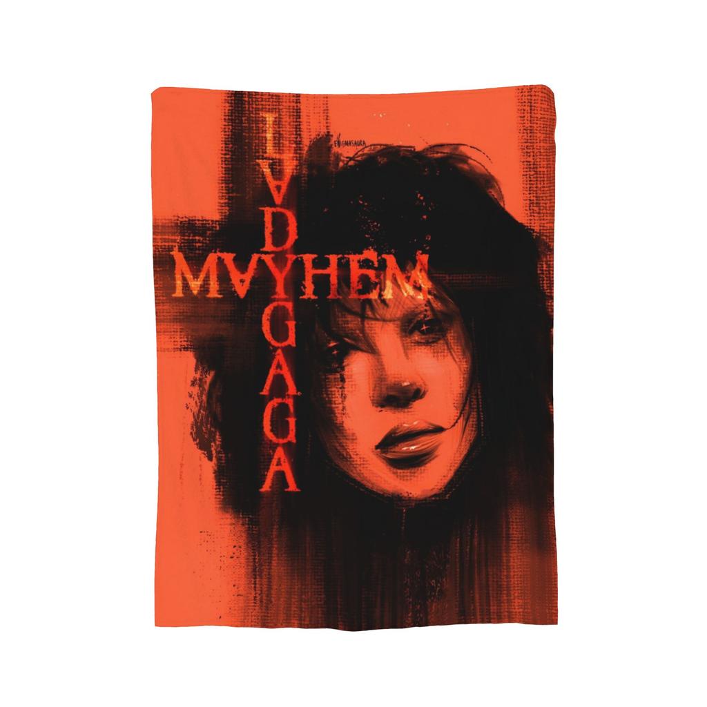 Пледы Lady Gaga Mayhem Велюровые Весна Осень Многофункциональные Легкие Тонкие Пледы для Постельного Белья Путешествий Покрывала