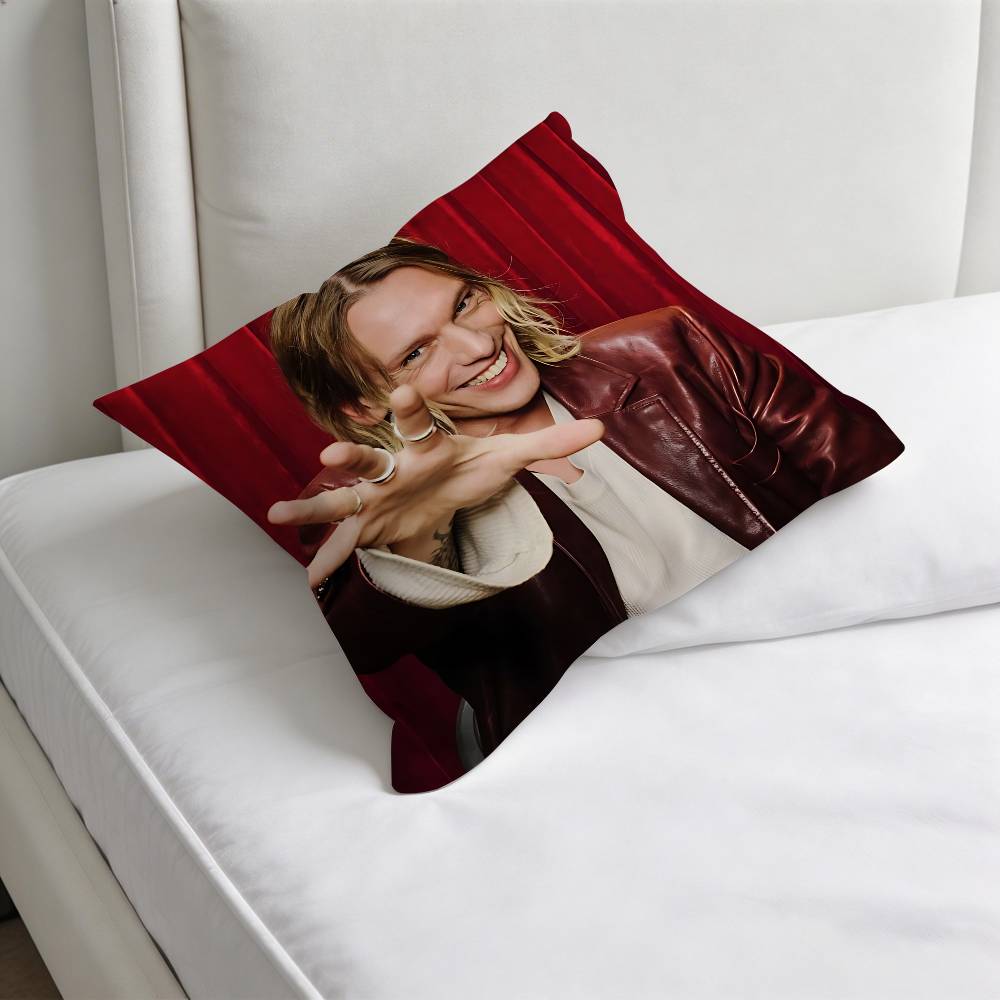 JJamie CCampbell BBower Fashion Square Pillow Case Durable Throw Pillow Cover for Sofa Couch Chair