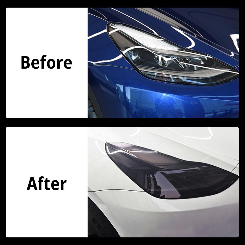 For Tesla Model Y 2019-2023 High Quality TPU Protective Film Lamp Protector For Headlight Fog Rear Tail Lights