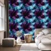 Ink blue, navy blue and plum wallpaper for living room and bedroom 50x1000