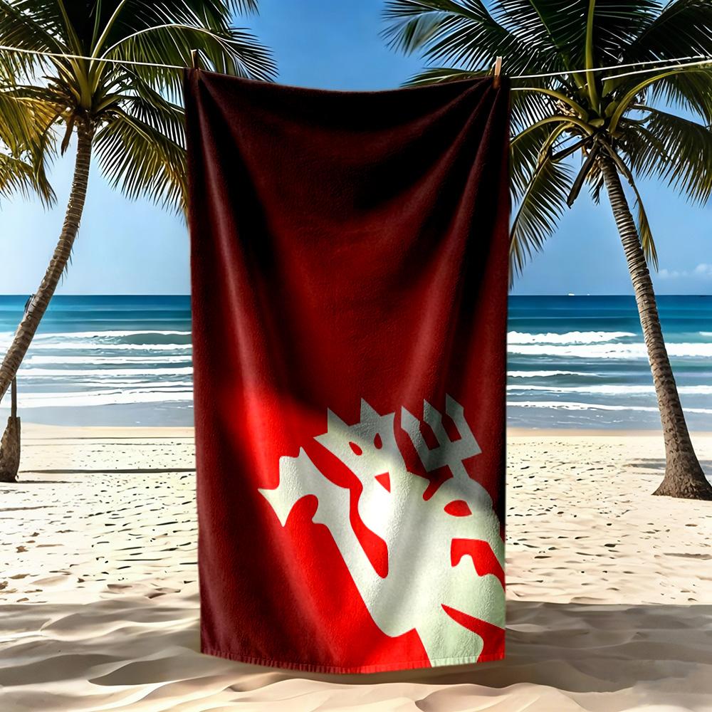 Manchester Beach Towel Super Soft Microfiber Quickdry Fabric Comfortable Lightweight Suitable For Swimming Gym Camping Yoga Vacation