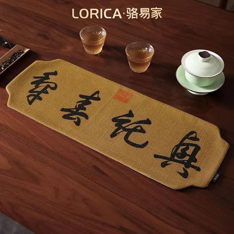 Дзен-подставки для чашек Чайная церемония Креативный водонепроницаемый теплоизоляционный сухой чайный столик Коврик для заваривания чая в китайском стиле Украшение домашнего стола