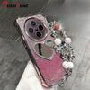 Glitter Shockproof Plating Love Mirror Bracelet Case for Vivo X200 Mini X200S X100 X100S Pro Ultra Silicone Cover