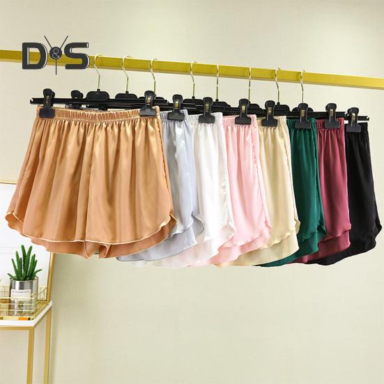 Женские пижамные шорты для дома, эластичные оборки, подол, дышащие повседневные спортивные шорты для дома, йоги, повседневная одежда