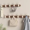 Solid Wood Wall Hanging Hooks, Fitting Room Coat Rack, Entrance Hall, Clothes Hat, Towel Hanging Hooks, No Punching
