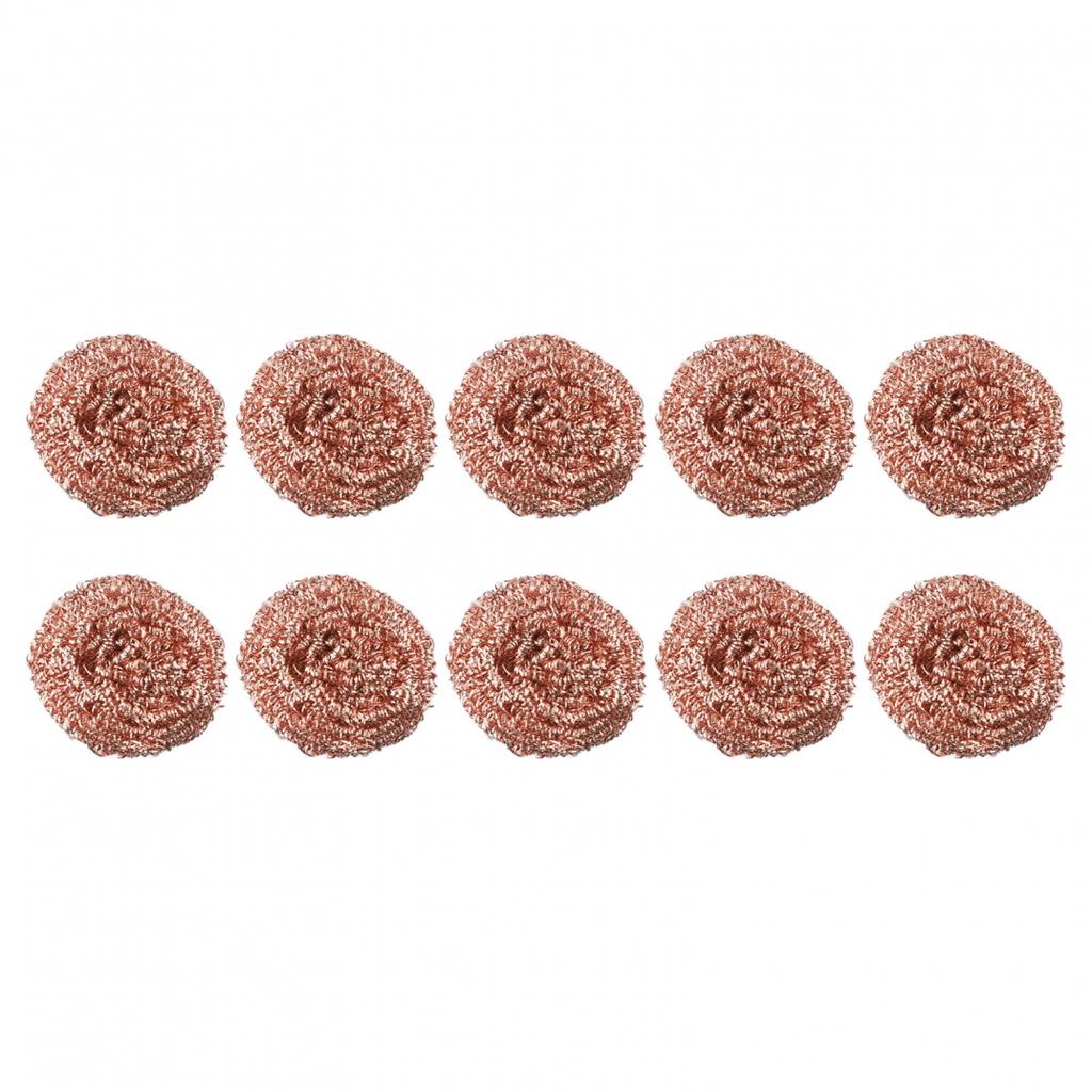 10PCS Copper Metal Wire Sponge Ball Iron Tip Nozzle Cleaner Slag Remover Tool