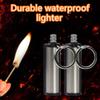 (Nikita) Outdoor Waterproof Portable Lighter Bottle Keychain With Containing Cotton Core