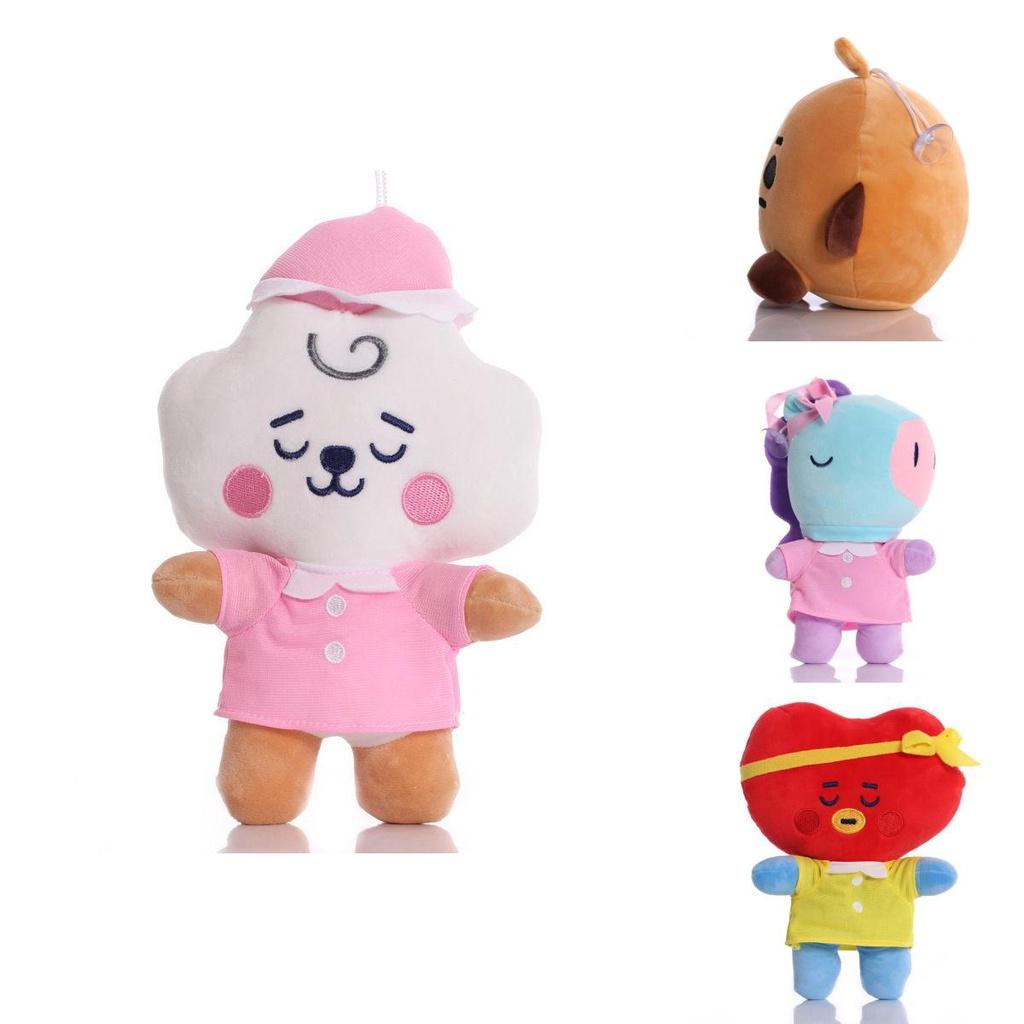 Плюшевая игрушка Bt21 Мягкая кукла Tata Mang Chimmy Rj Koya Cooky Shooky Van Kpop Bts
