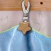 4PCS Metal Clamp Cotton Loop Bathroom Towel Clip Woven Rope Hand Towel Hook Clothes Hanger  Kitchen