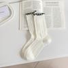 Female Summer Thin New Casual Mesh Candy Color Ear Side In The Tube Stack Socks