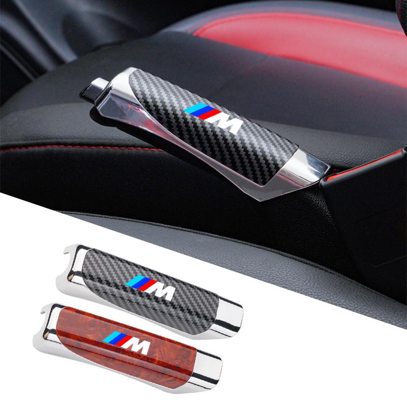 pgncs2 Car Handbrake Grips Hand Brake Cover Protector For BMW 1 3 5 7 Serie M Performance X1 X3 X4 X5 F10 F15 F16 F20 F30 M3 M4 E34 E46