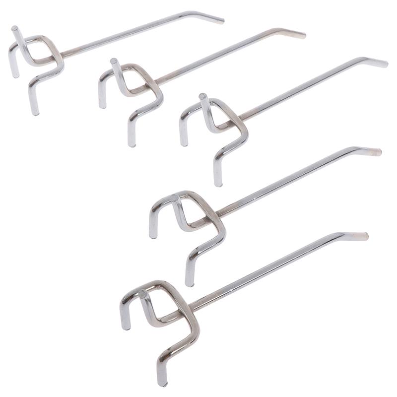 5 шт. Крючковая панель перфорированная настенная для хранения гаража мастерская крепление 10 см