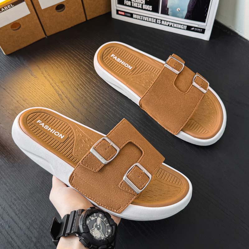 Summer Men's Beach Slippers Non-Slip Casual Slippers For Indoor Outdoor Men Water Shoes Sandals