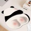 Kawaii Pink Panda Mouse Pad Silicone Wrist Mouse Pad Cute Non Slip Computer Office High-End Mouse Pads For Girls