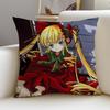 Anime RRozen MaidenS Cushion Cover Breathable and skinfriendly linen pillowcase square removable and washable cushion