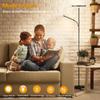 YICAIZI Lampadaire LED Dimmable 42W/4000LM avec Liseuse, Intensité Variable 2700-6500K, Télécommande et Contrôle Tactile