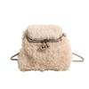 Niche Lamb Furry Bag Женская новая осенне-зимняя сумка с плюшевой текстурой через плечо Сумка-цепочка Изысканная маленькая сумка с мехом