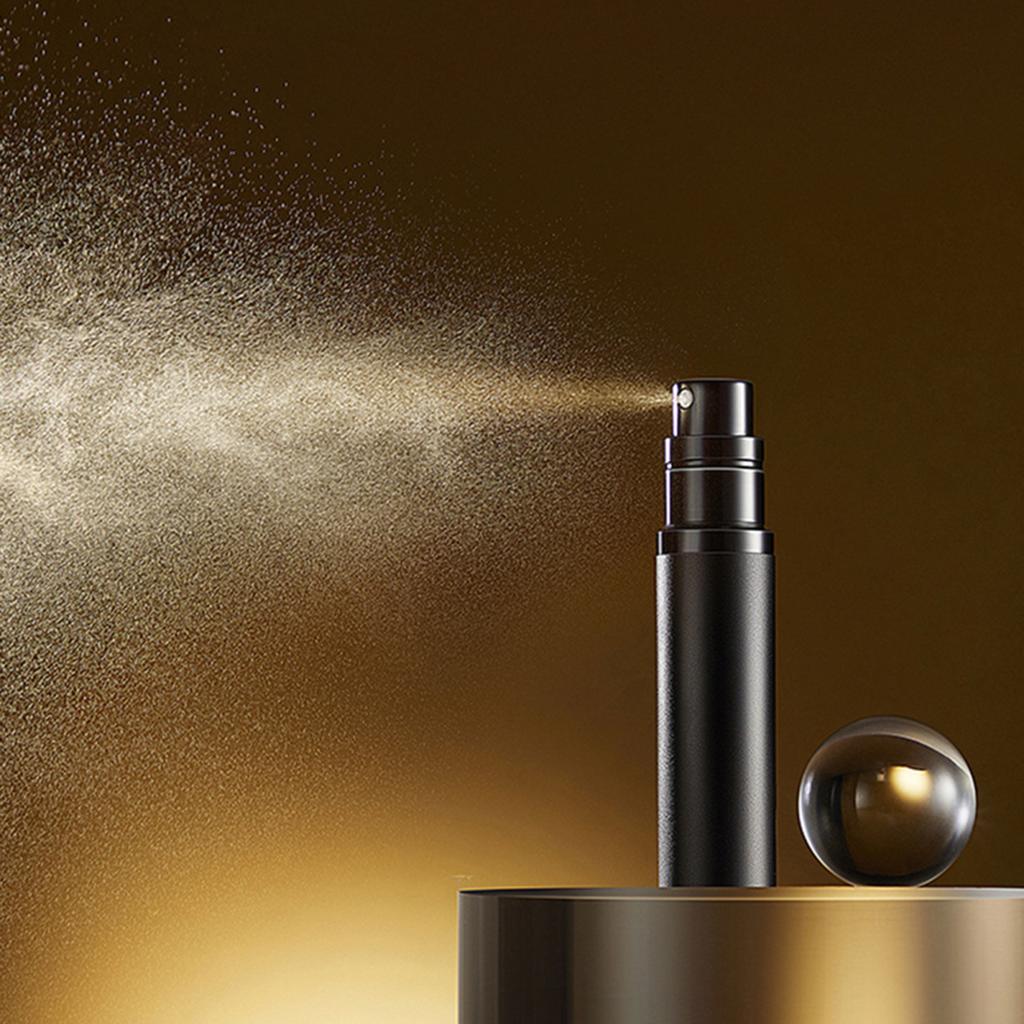 Многоразовая бутылка 5 мл, карманный размер, распылитель, дозатор духов, распылитель, насос, наполнение снизу, все необходимое для путешествий