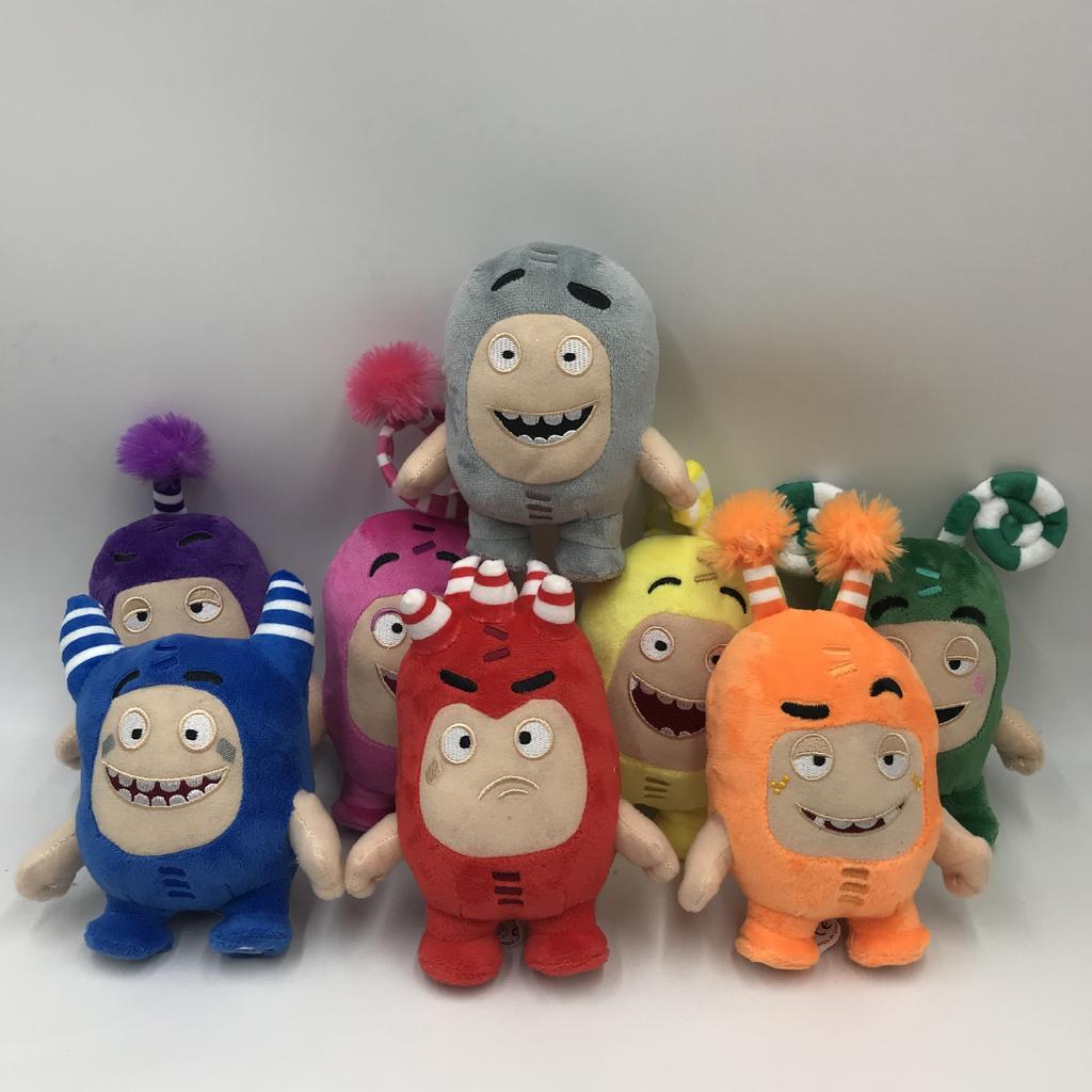 18 см Мини Милые Oddbods Мультфильм Джефф Ньют Одд ЗИ Бодс Мягкая Набивная Игрушка Плюшевая Кукла Подарки для Детей Фигурки для Декора Дома