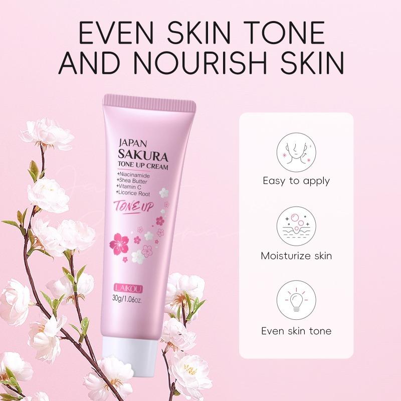 LAIKOU Japan Sakura Tone Up Cream Маскирующий пятна, осветляющий 30г