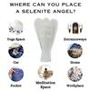 Селенитовые карманные крылья, статуя ангела, фигурки, кристалл-хранитель для духовной связи, кристалл ангела для домашнего декора, офисный стол, спальня, приборная панель автомобиля