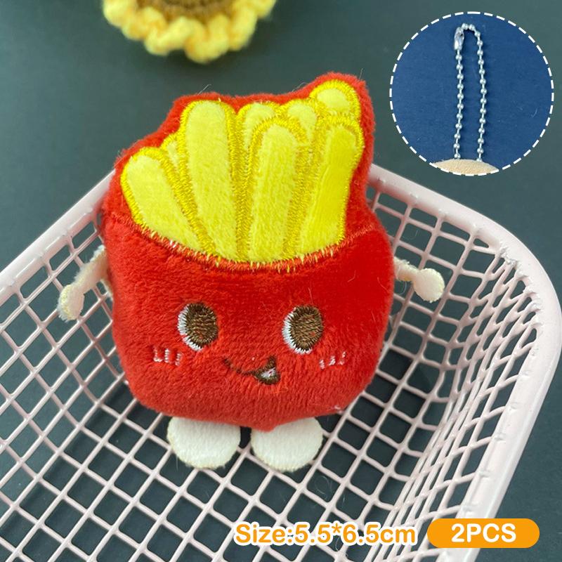 2 шт. гамбургеры жареные куриные ножки хлеб плюшевая кукла кулон брелок мультфильм смешная кукла брошь рюкзак украшения подарки