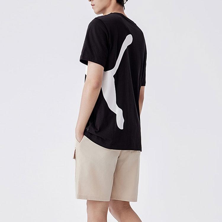 Puma Мужская футболка 'Black' с принтом 'Большой кот QT' 678086-01