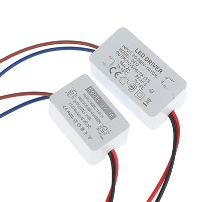 5W 10W Светодиодный блок питания Постоянного тока 5V Трансформатор Переключатель Маленький драйвер Выходной ток 1A 2A Адаптер для видеонаблюдения AC110V-220V Светодиодный драйвер