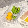 Telescopic Kitchen Sink Drain Basket Large Capacity Adjustable Strainer Sink Fruits Vegetables Washing Basket Dish Drying Rack
