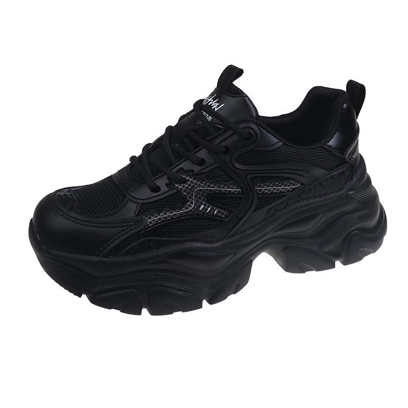 Модные летние кроссовки на толстой подошве, повышающие рост, универсальные дышащие повседневные спортивные туфли, дышащие спортивные кроссовки для фитнеса, повседневные кроссовки 35-40