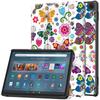 Магнитный планшет для Amazon Fire Max 11 дюймов с картинами, поворотная флип-кожаная подставка, тройной складной тонкий однотонный твердый чехол
