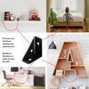 4/8PCS Heavy-duty Steel Angle Brackets,90° Right Angle Support,Triangle Corner Brackets,Durable Furniture Reinforcement Bracket