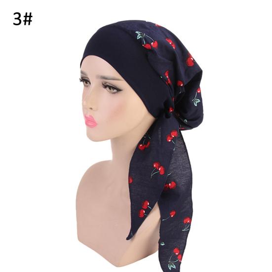 Женский пасторальный эластичный хлопковый тюрбан, шапка, головной платок, бандана, пиратская шапка, головной убор