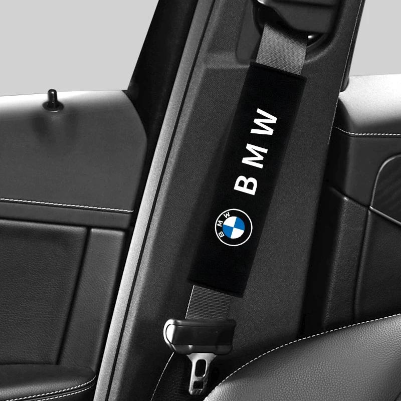 BABC1 For BMW Car Interior Seat Belt Protector Comfortable Breathable Cotton Seat Belt Cover For BMW M POWER X3 X5 X6 E36 E46 E90 E60