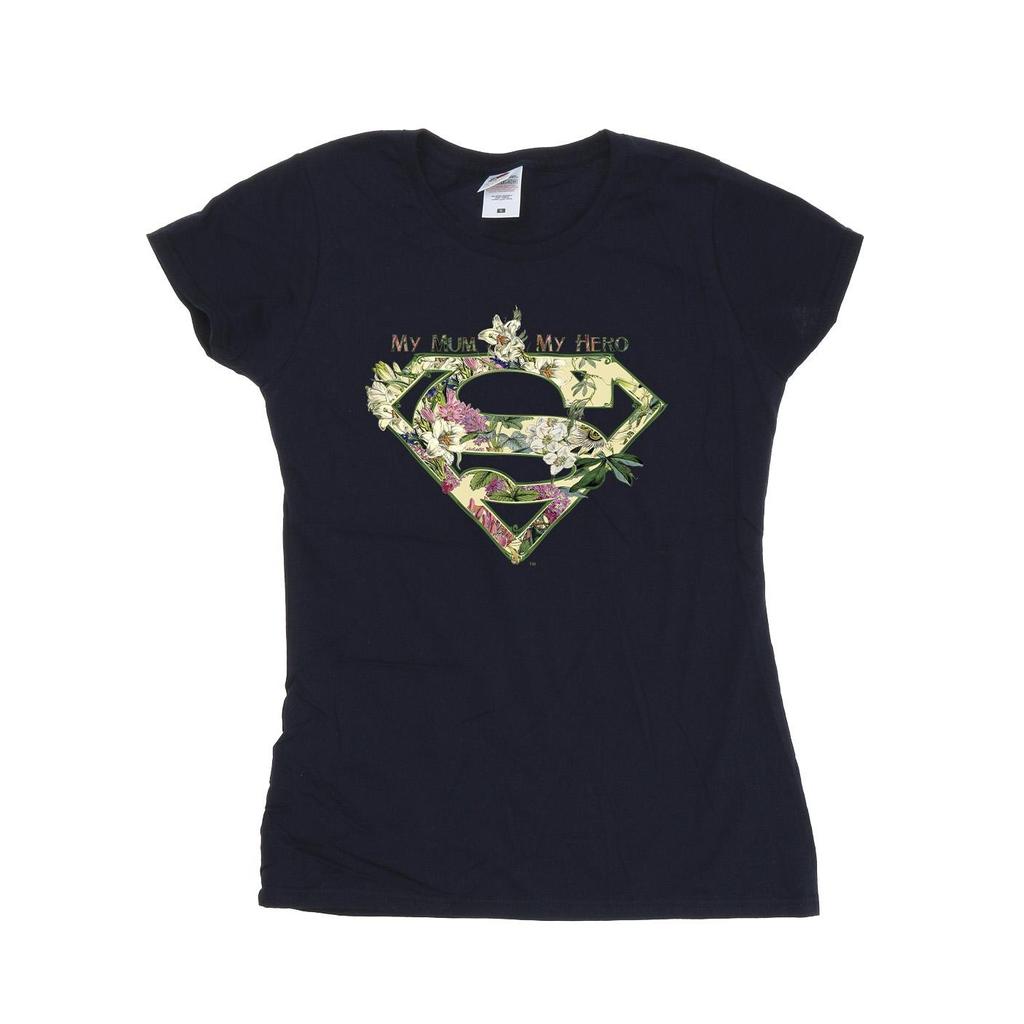 DC Comics Womens/Ladies Superman My Mum My Hero Cotton T-Shirt