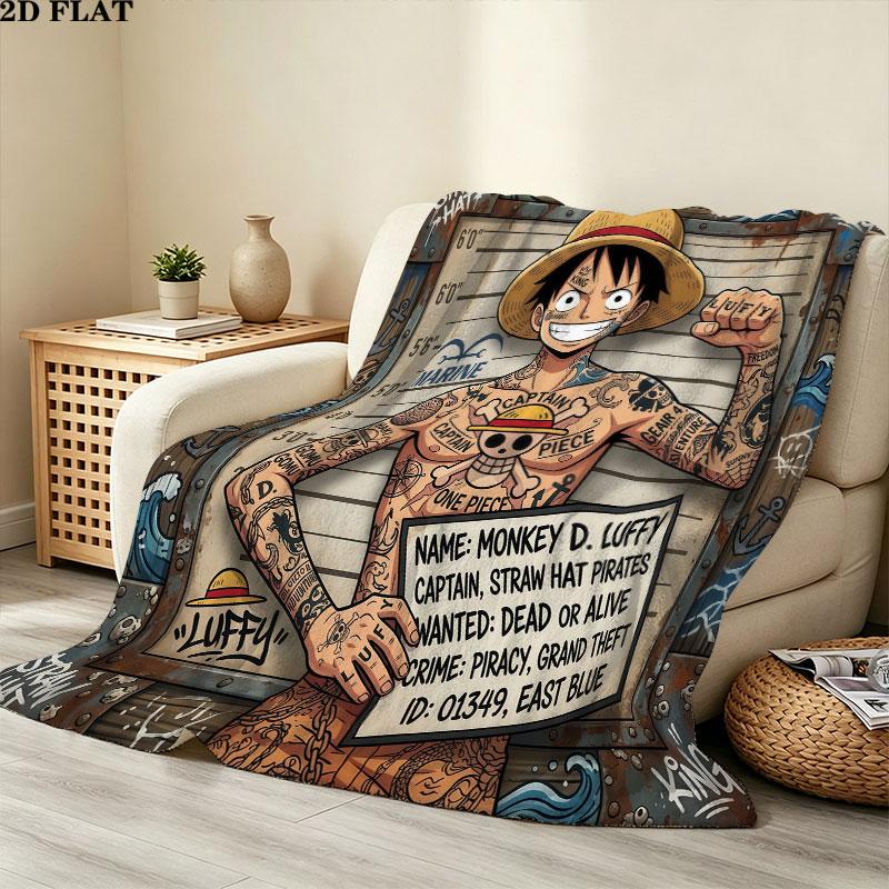 1PC One Piece Patterned Flannel Blanket Suitable For All Seasons For Home Decor Warmth And Comfort Gifts Holiday Present