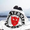 Плед Flag Diabos Vermelhos для дивана, кровати, путешествий 1904 Sempre Diabos Vermelhos Eusebio Фанат