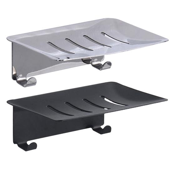 Yousheng нержавеющая сталь самоклеящаяся мыльница настенная держатель для мыла без проколов с крючками сливные отверстия аксессуары для ванной