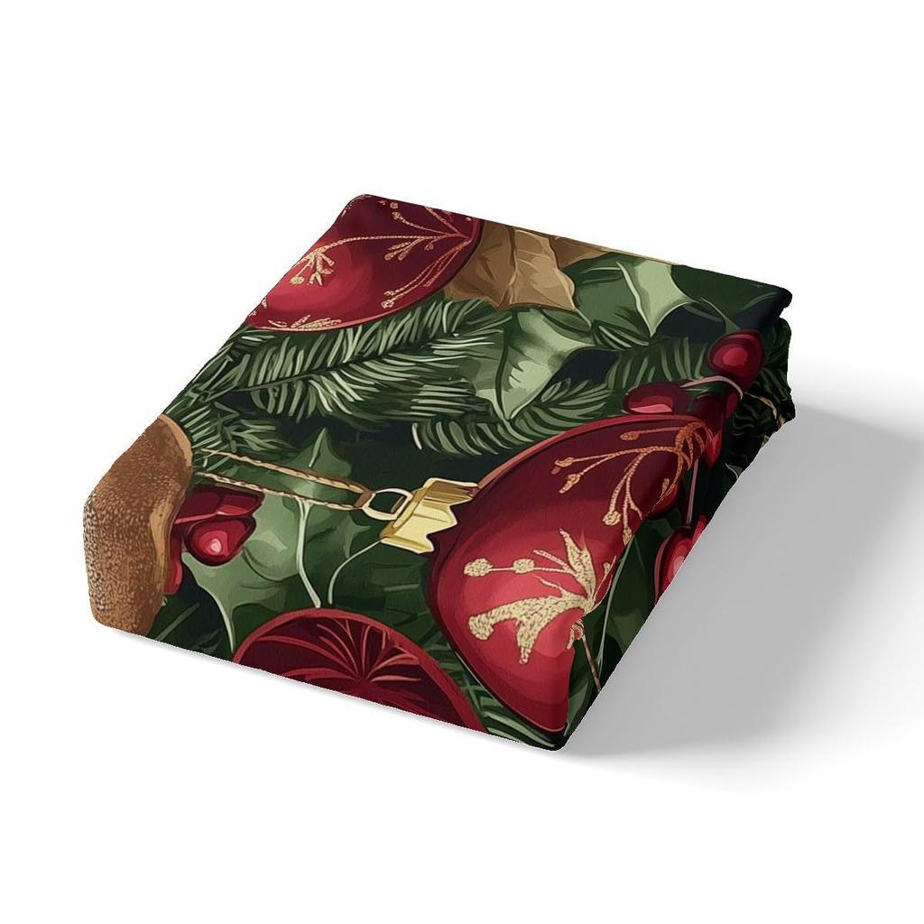 Christmas-themed Down Comforter Set Bedding Set 3-piece Duvet Cover Set