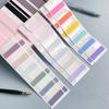 Color Index Label Stickers for Books Notebook Page Mark Label Solid Color Sticky Note Pad Stationery Journal Supplies